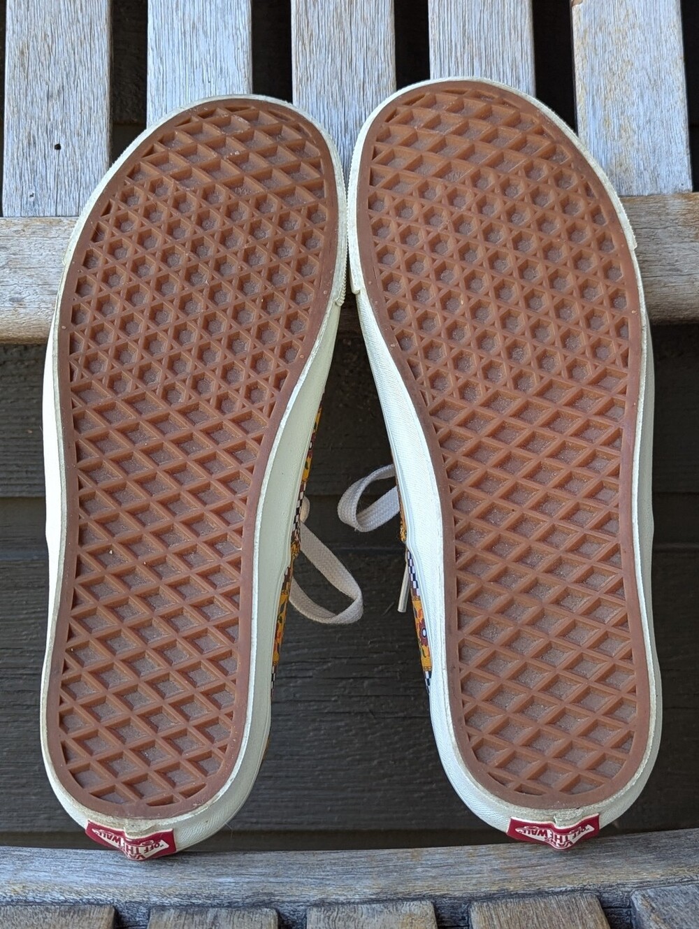 Vans Authentic 44 DX Anaheim Factory Tile Checkerboard Yellow Size W9/M7.5 - Picture 7 of 9